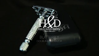 Hill and Drew HDRB40 Double Edge Butterfly Razor and Case Promo Video