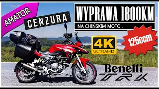 TURYSTYKA na 125, Czy Chińczyk da radę ?  [BENELLI TRK co kupić po HONDA VARADERO 125]