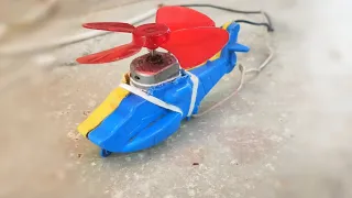 How To Make A flying helicopter at home made for DC motor