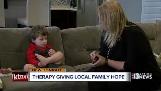 Previously non-verbal boy is speaking with therapy