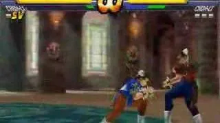 Street Fighter EX2+: Chun-Li (De) vs. Chun-Li (CPU)