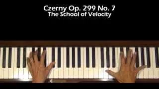 Czerny School of Velocity Op. 299, No. 7 Piano Tutorial