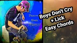 Boys Don't Cry (The Cure) Easy Guitar Chords Guitar Tutorial