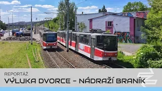 Výluka Dvorce - Nádraží Braník | REPORTÁŽ