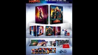 CAPTAIN MARVEL  [WEET STEELBOOKCOLLECTION] BLU RAY + 4K UNBOXING + REVIEW