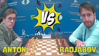 Anton Guijarro David VS Radjabov Teimour II 2023 FIDE World Rapid Championship R7