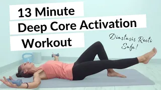 12 minute Deep Core Activation Workout | Diastasis Recti Exercises + Osteoporosis Safe