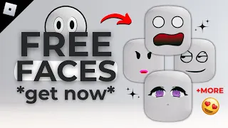 HURRY! GET NEW FREE FACES ON ROBLOX NOW! 🤩🥰