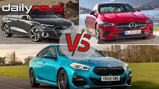 2020 Audi A3 Sedan vs Mercedes-Benz CLA vs BMW 2 Series Gran Coupe | Compact Premium Sedans