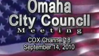 Omaha Nebraska City Council Meeting, September 14, 2010