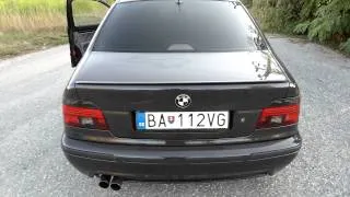 BMW E39 540i full custom exhaust - revving