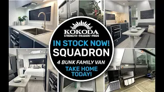 Kokoda Caravans Squadron Quad Bunk Family Van In Stock Now!