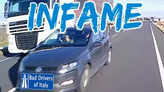 BAD DRIVERS OF ITALY dashcam compilation 02.11 - INFAME