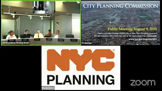 August 9th, 2023: City Planning Commission Public Meeting