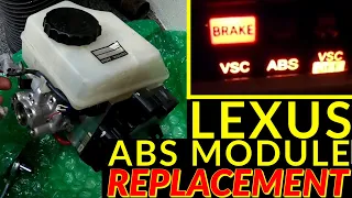 Lexus GS400 Brake Master Cylinder - ABS Module Replacement. (Fix VSC ABS VSC OFF LIGHT)