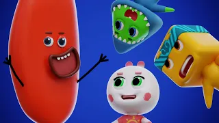 DB Heroes and Funny Aliens Come to the Rescue! | D Billions Kids Songs