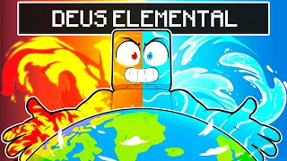 Virei um Deus Elemental no Minecraft!