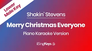 Merry Christmas Everyone - Shakin’ Stevens - Piano Karaoke Instrumental - Lower Male Key