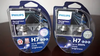 Philips RacingVision GT200 light meter test after 40 minutes