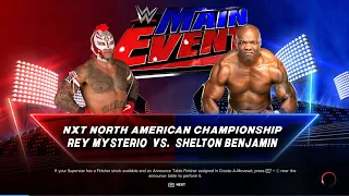 WWE 2K23 NXT NOATH AMERICAN CHAMPIONSHIPREY MYSTERIO VS. SHELTON BENJAMIN