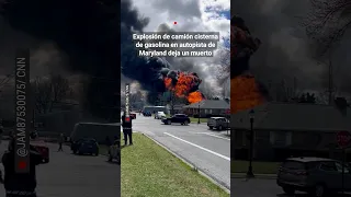 Camión cisterna explota en autopista en #maryland #shortsunivision