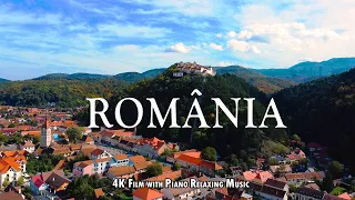 Romania 4K - Scenic Film with Piano Relaxing Music. #romania  #piano  #relaxing