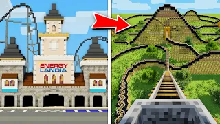 Poprosiłem 10 LOSOWYCH OSÓB aby zbudowali PARK ROZRYWKI w MINECRAFT!