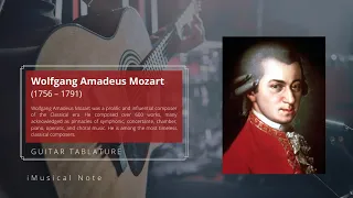 Guitar TAB - Wolfgang Amadeus Mozart : Rondo Alla Turca (Turkish Delight) Tutorial Sheet Lesson #iMn