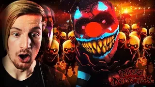 CHASED DOWN BY CLOWNS. || Dark Deception (CHAPTER 3 CRAZY CARNEVIL ENDING)