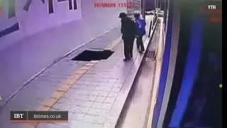 Giant sinkhole swallows up couple in South Korea