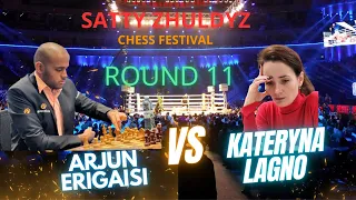 ARJUN ERIGAISI VS  Kateryna Lagno ||Satty Zhuldyz Rapid 2023-ROUND 11
