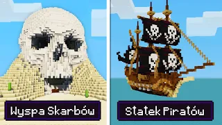 Poprosiłem 10 LOSOWYCH OSÓB aby zbudowali PIRATÓW w MINECRAFT!