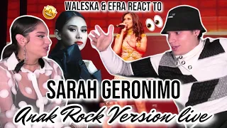 Waleska & Efra react to  SARAH G Sings ANAK Los Angeles 'ROCK Arragement' 🤘