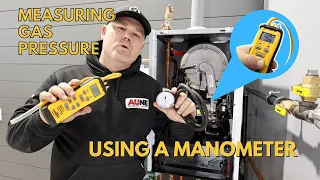 Measuring & setting Gas Pressure using a manometer