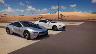 Forza Horizon 3| 2016 TESLA S P90D Vs 2015 BMW I8