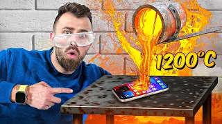 1200 გრადუსიანი ლავა VS iPhone 15 Pro