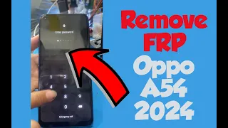 Oppo A54 (Cph2239) Frp Bypass/Unlock 2024. #OppoA54FRP #FRPOppoA54 #FRPOppo #FRP