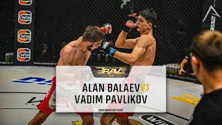 Alan Balaev vs  Vadim Pavlikov | FREE MMA Fight | BRAVE CF 55