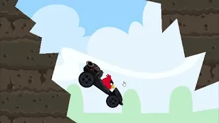 Angry Birds Cross Country - BLACK CAR UNLOCKED! RACING WHEELIE AND STUNT!