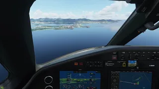 FS2020 approach and landing at St  Maarten TNCM in Cessna Citation Longitude