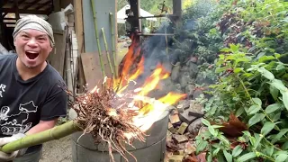 Abura Nuki (Bamboo Drying)