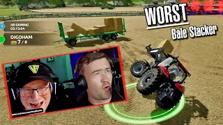 Worst Bale Stacker In Farm Sim!