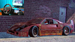 Rebuilding a Ferrari F40 - NFS HEAT - Logitech G29 gameplay