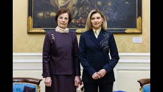 Олена Зеленська зустрілася з першою леді Латвії Андрою Левіте