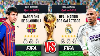 BARCELONA de GUARDIOLA vs REAL MADRID dos GALÁCTICOS na COPA do MUNDO 🏆