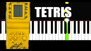 Tetris Theme - Slow Easy Piano Tutorial