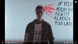 Justin Bieber hidden messages in “where are you now” video