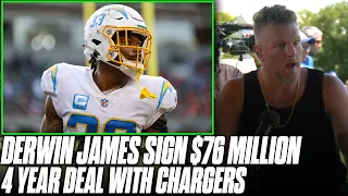 Derwin James Sets Record $76.4 Million, 4 Year Deal With Chargers | Pat McAfee Reacts