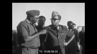 President Mobutu of Zaire Arrives in Uganda For Talks With Gen. Amin | Entebbe Airport | Oct. 1972