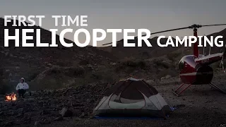 Camping out of a HELICOPTER!